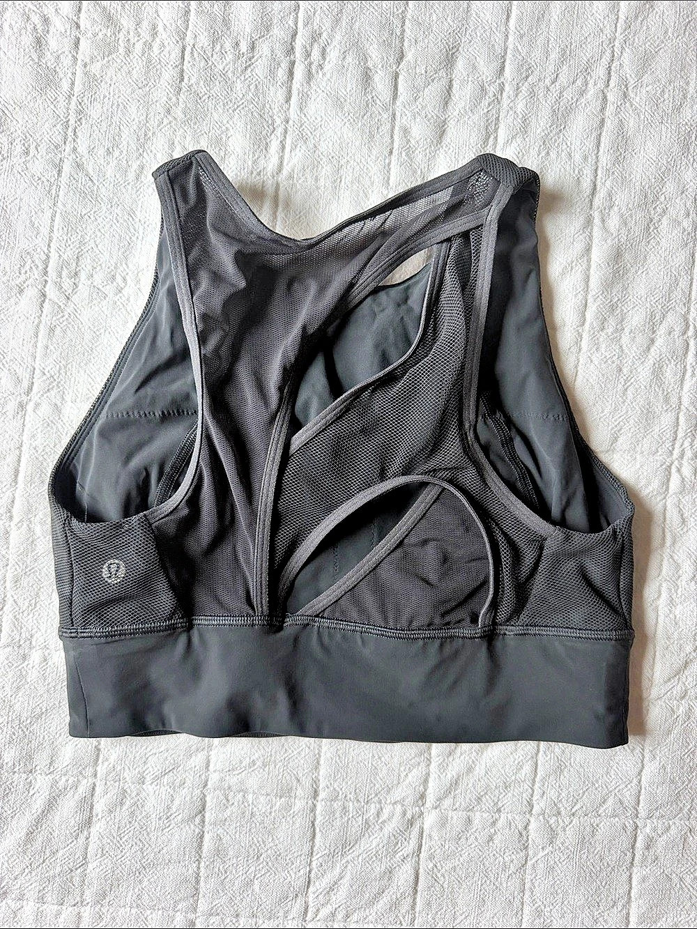 Lululemon Energy Bra High-Neck Longline Black Sports Bra